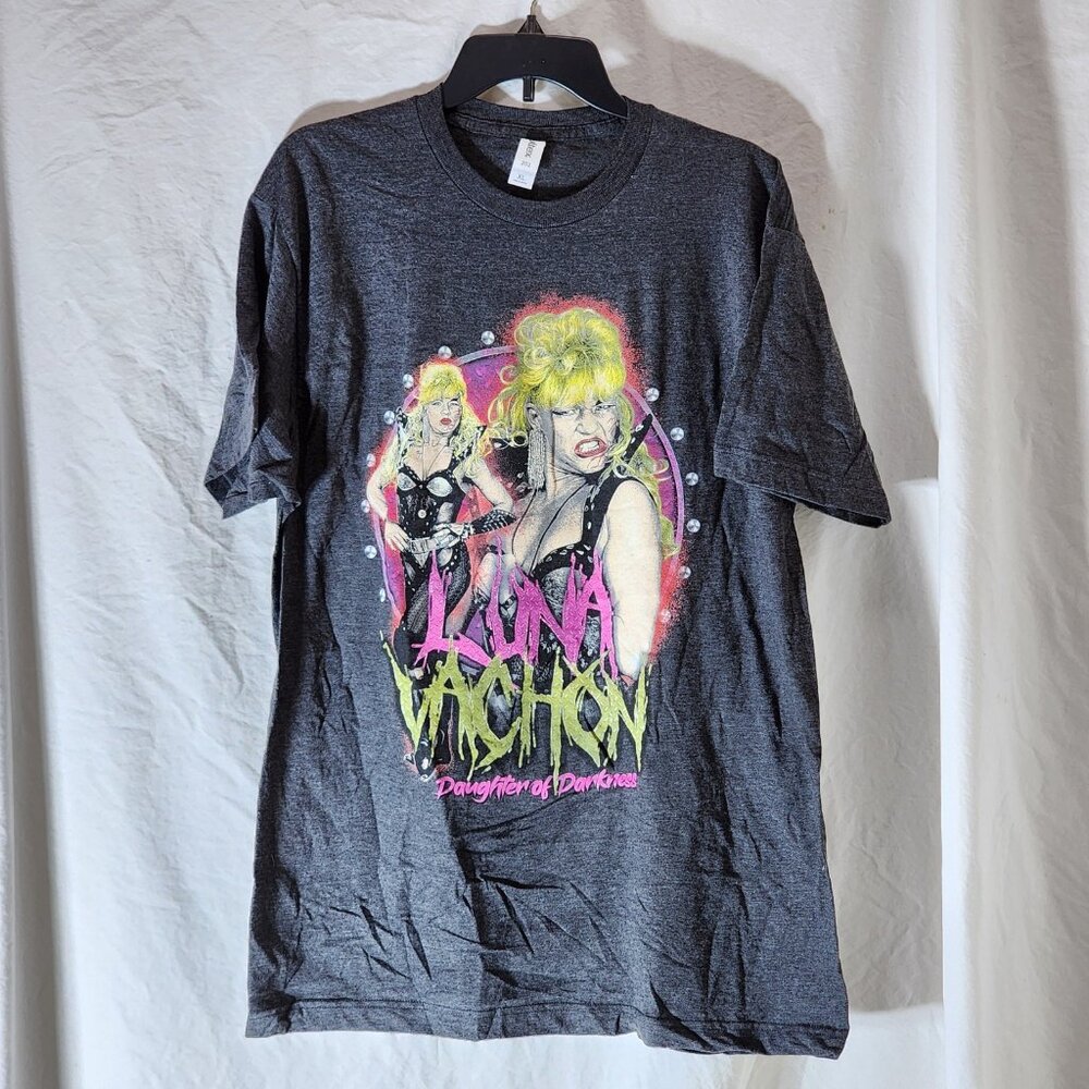 Pro Wrestling Crate Luna Vachon Daughter of Darkness Gray T-Shirt XL NWOT Tultex